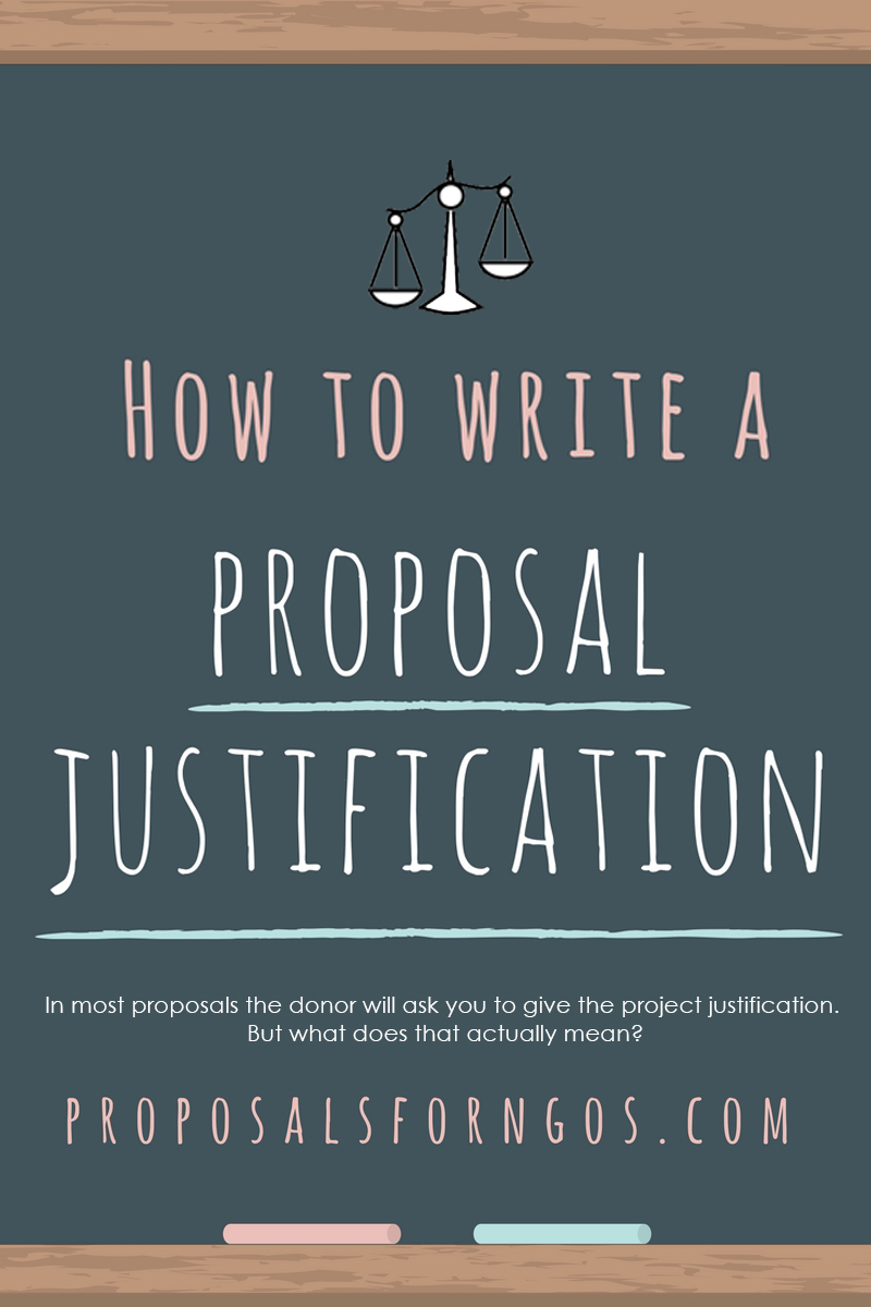 What is the Project Justification? - Proposal for NGOs
