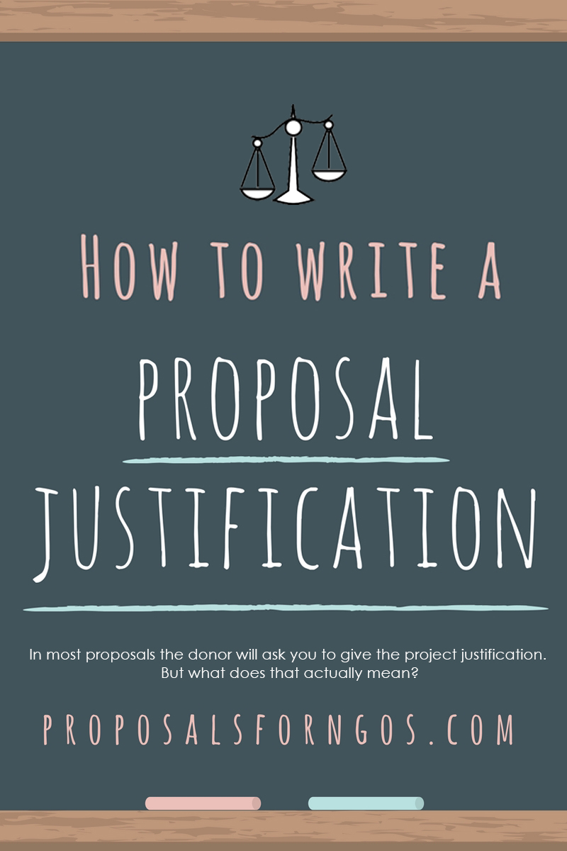 how to write a justification in research