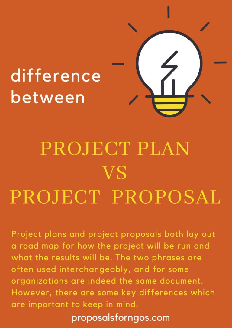 difference between project and business plan