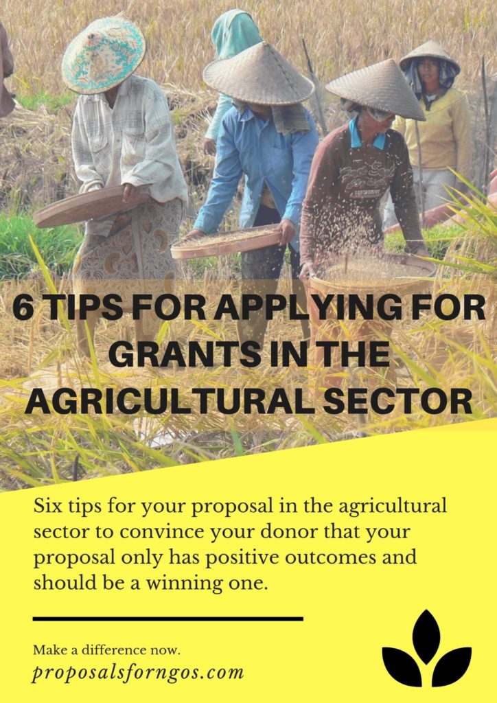 6 Tips for Applying for Grants in the Agricultural Sector proposalforNGOs